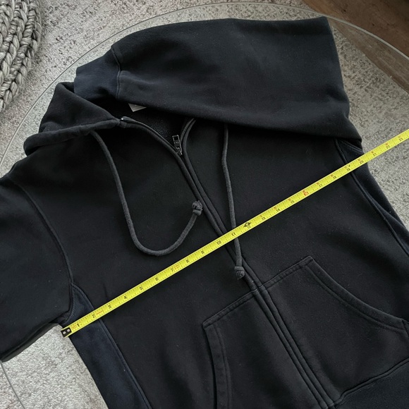 Aritzia Tna Cozy Fleece Boyfriend Zip Up Hoodie in Black Size 2XS - Picture 8 of 14